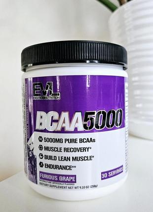 Bcaa 5000 від evlution nutrition (258 грам) 💛 амінокислоти / аминокислоты / iherb