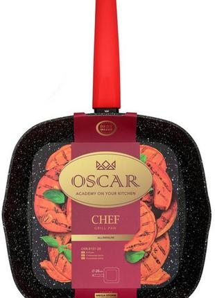 Сковорода-гриль oscar chef, 28 см