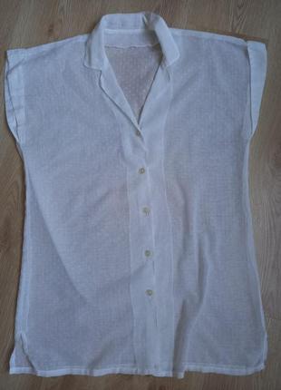 Натуральная, легкая, прозрачная блуза.4 фото