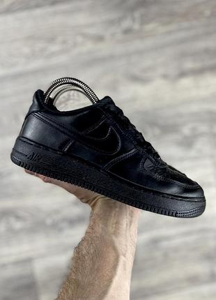 Nike air force кроссовки 36 размер кожаные чёрные оригинал