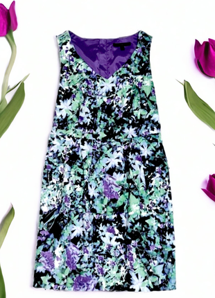 Брендовое платье с карманами coast цветы этикетка1 фото