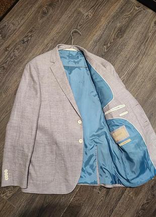 Пиджак collezione 54% лен 46% шерсть