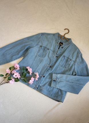 Женская джинсовая куртка xl. куртка женская. ветровка. пиджак2 фото