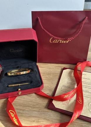 Браслет cartier + упаковка люкс cartier с отверткой новое1 фото