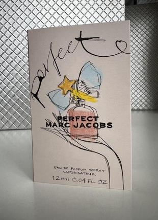 Marc jacobs - perfect parfum - оригинал. 1,2 ml пробник цветочного парфюма4 фото