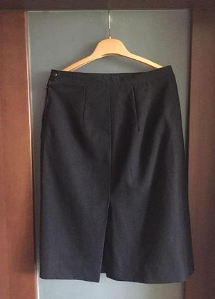 Черная юбка времен срср классика ретро/ шерсть