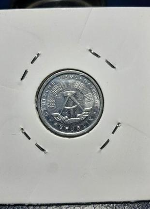 Монета германия - гдр 1 пфенниг, 1988 года6 фото