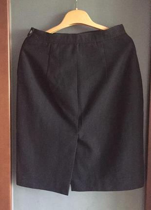 Чорна спідниця часів срср /класика /ретро / офіцерська костюмна вовна