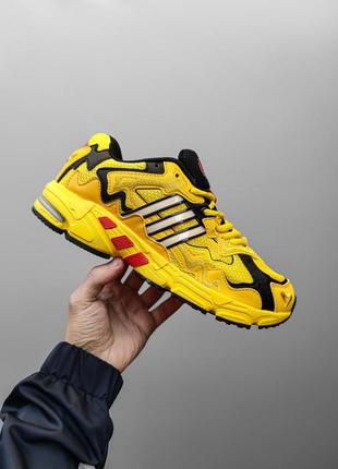 Adidas x bad bunny response yellow black3 фото