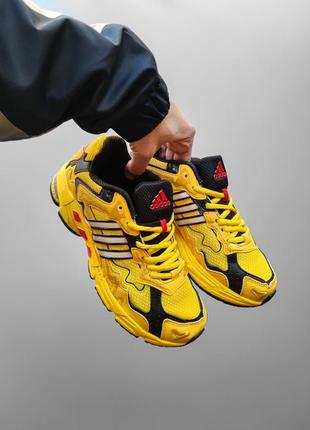 Adidas x bad bunny response yellow black8 фото