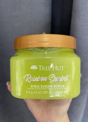 Скраб для тела tree hut rainbow sherbet sugar scrub 510 г