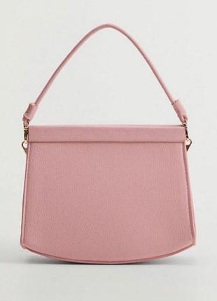 Ніжно рожева сумка mango1 фото