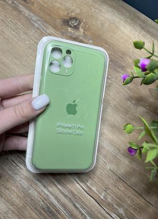 Чехлы silicone case full+camera   iphone 11 pro закрытый силиконовый низ и защищенная камера 1