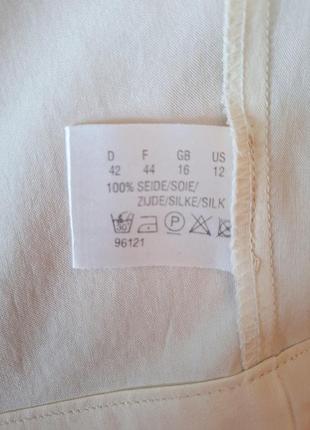Укороченная винтажная рубашка кроп olsen шелковая натуральный шелк апсайкерлинг рубашка блуза блузка upcycling6 фото