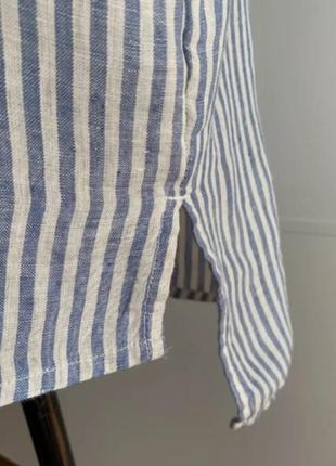 Льняная удлиненная блуза tahari размер 48-5010 фото