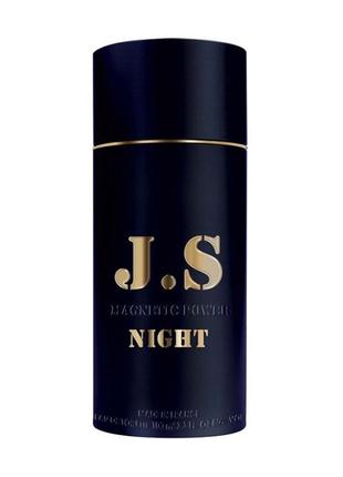 Туалетна вода чоловіча мужская парфум j.s magnetic pawer night 99ml тестер1 фото