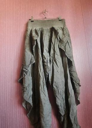 Шикарные шелковые дизайнерские брюки в виде sarah pacini,oska,ischiko made in italy