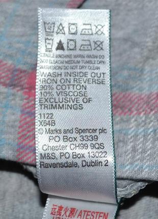Пижамные домашние штаны капри m&amp;s длинные шорты трикотаж хлопок-вискоза р.2xl\3xl2 фото