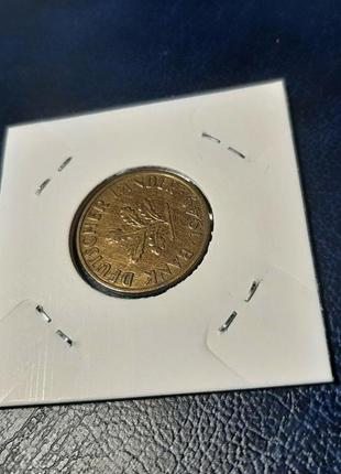 Монета німеччина 10 пфенігів, 1949 року,  мітка монетного двору "j" - гамбург3 фото