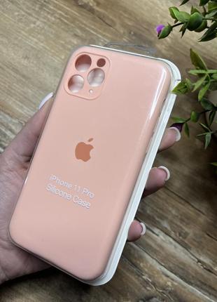 Чехлы silicone case full+camera iphone 11 pro закрытый низ и защищенная камера apple1 фото