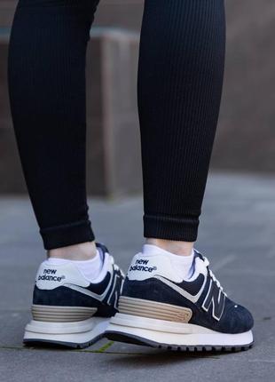 Жіночі кросівки new balance 574 legacy dark blue3 фото