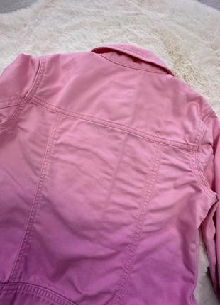 Стильная джинсовая куртка для девочки 11-12р.5 фото