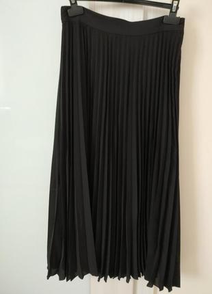 Шикарна чорна юбка пліссе la redoute1 фото