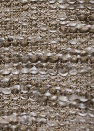 Сукня-светр меланж з контрастними шкіряними рукавами7 фото