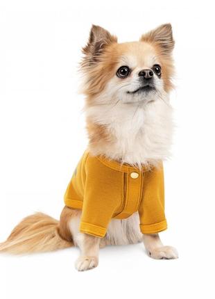 Кардиган для собак pet fashion denis жовтий розмір xs-23 фото