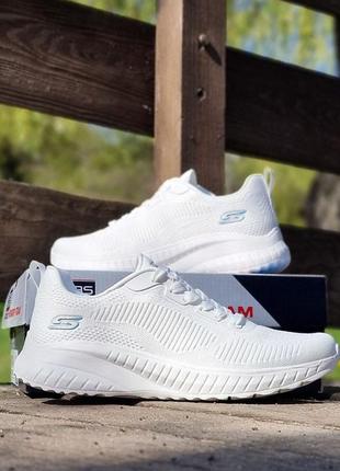 Женские кроссовки skechers bobs squad chaos-face off white оригинал.4 фото