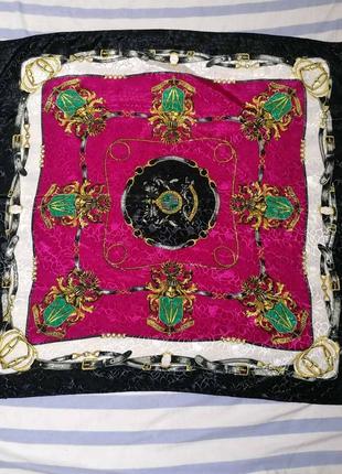 Шелковый платок, платок в стиле hermes гермес4 фото