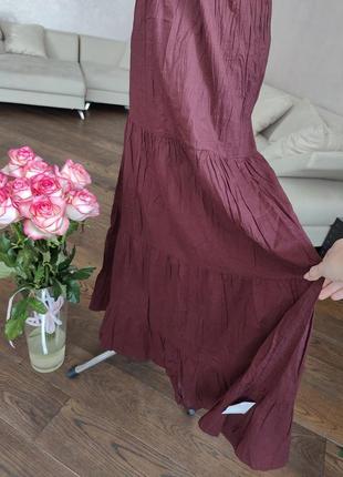 Довга котонова сукня сарафан3 фото