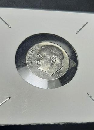 Монета сша 1 дайм, 1983 года2 фото