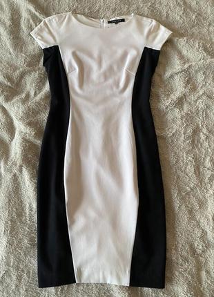 Сукня чорно-біла1 фото