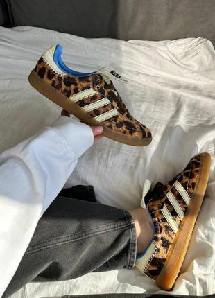 Жіночі кросівки adidas samba wales bonner leopard
