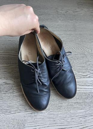 Туфли на шнурках кожа 42-размер caprice1 фото