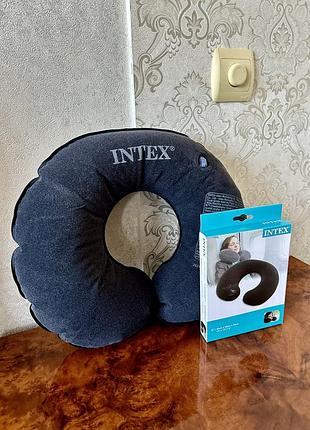 Подушка подголовник надувная intex