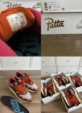 Кросівки чоловічі nike air max 1 x patta оригинал do9549-200 41,42,42,5,43,44р10 фото