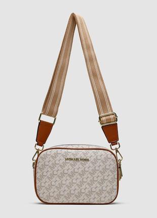 Сумка michael kors camera bag ivory1 фото