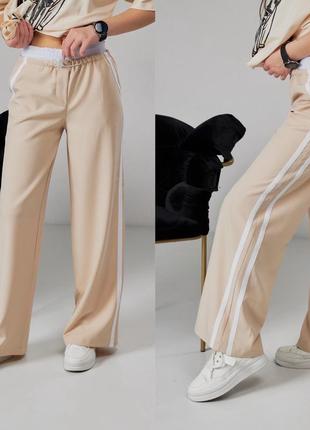 Модні брюки палаццо для дівчинки підлітка