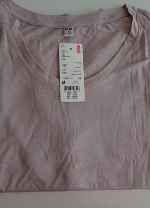 Футболка из льна с французскими рукавами uniqlo2 фото