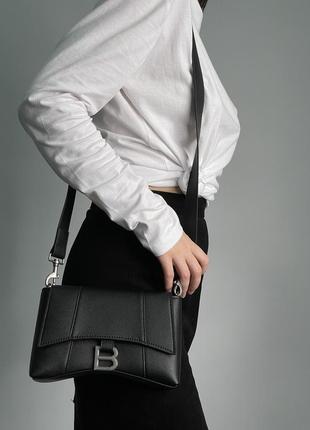 Сумка balenciaga black hourglass sling bag