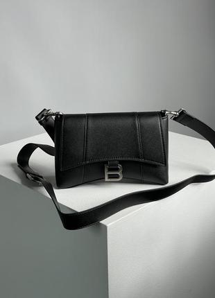 Сумка balenciaga black hourglass sling bag5 фото