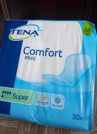 Урологічні прокладки для жінок tena lady comfort mini super 5 крапель (30 шт)2 фото