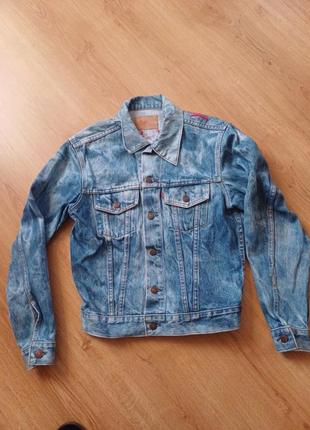 Куртка джинсовая винтажная vintage levi's 76506 02 1 7 42 rush motor head