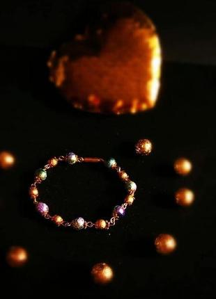 Красивый золотистый безразмерный брастер браслет на подарок девушке