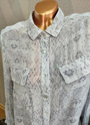 Красивая шёлковая рубашка блузка2 фото