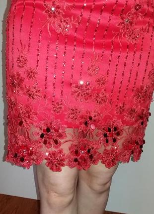 Красное вечернее платье-трансформер 42-44 б.у. как новое4 фото