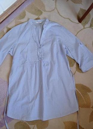 Річна натуральна блуза в смужку