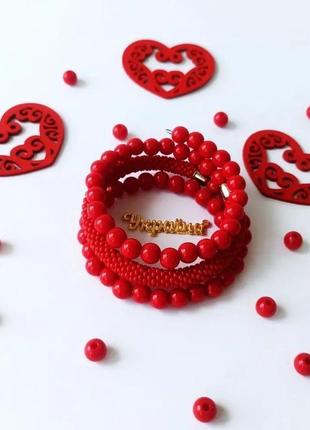 Белый браслет с бисером, браслет на руку белоснежный, браслет на подарок